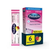 Pedialyte Electrolyte Powder Packets, Strawberry Lemonade, Powder Packets, 6 Count
