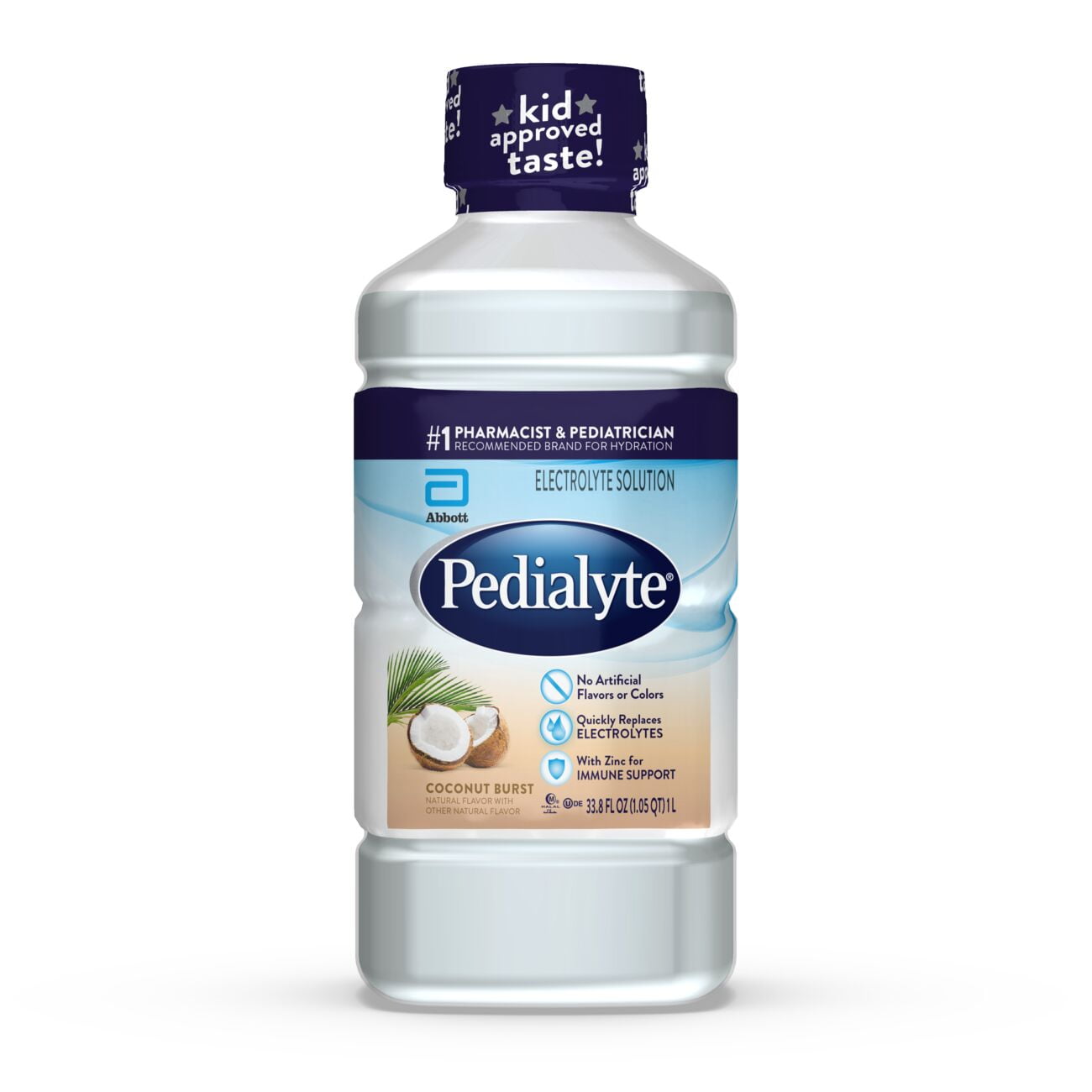 Pedialyte Electrolyte Solution, Coconut Burst, Hydration Drink, 1 Liter