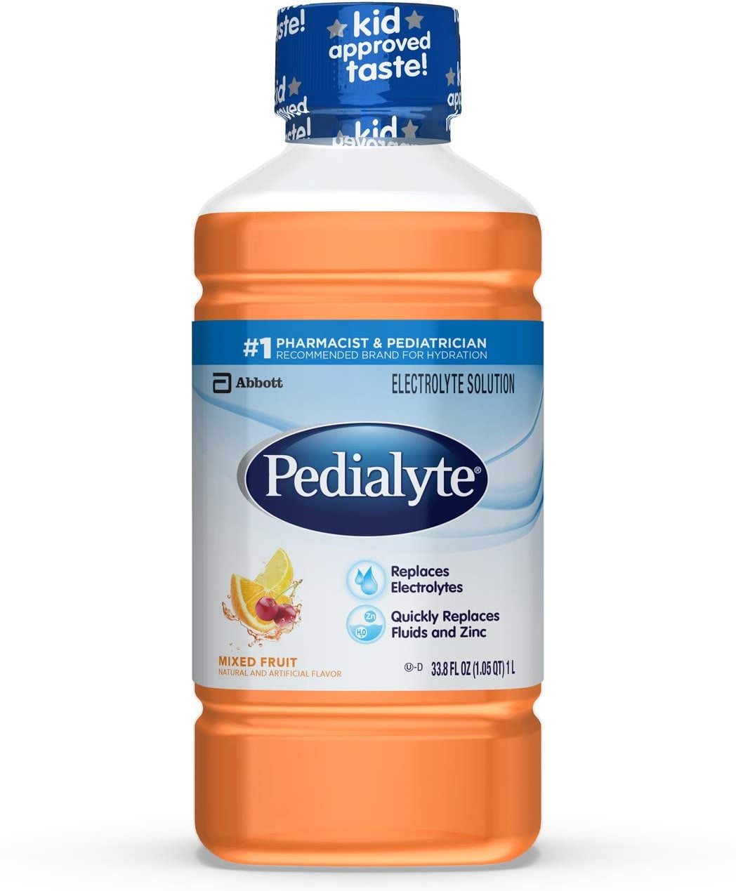 Pedialyte Electrolyte Solution, Hydration and Rehydration Drink, Mixed ...