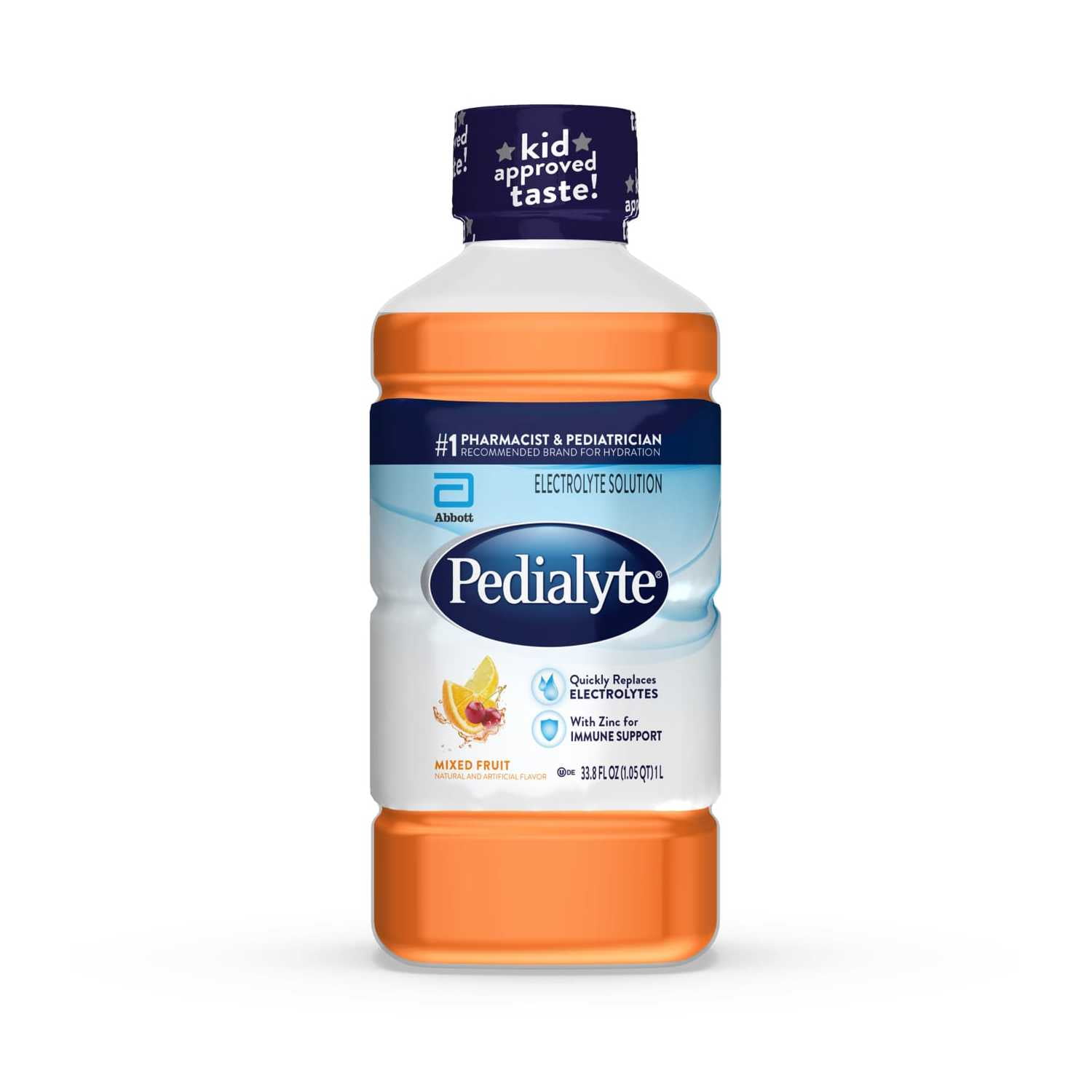 Pedialyte Electrolyte Solution, Mixed Fruit, 1 Liter