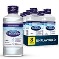 thumbnail image 1 of Pedialyte Electrolyte Drink, For Kids & Adults, Unflavored, 1 Liter, Pack of 8, 1 of 17