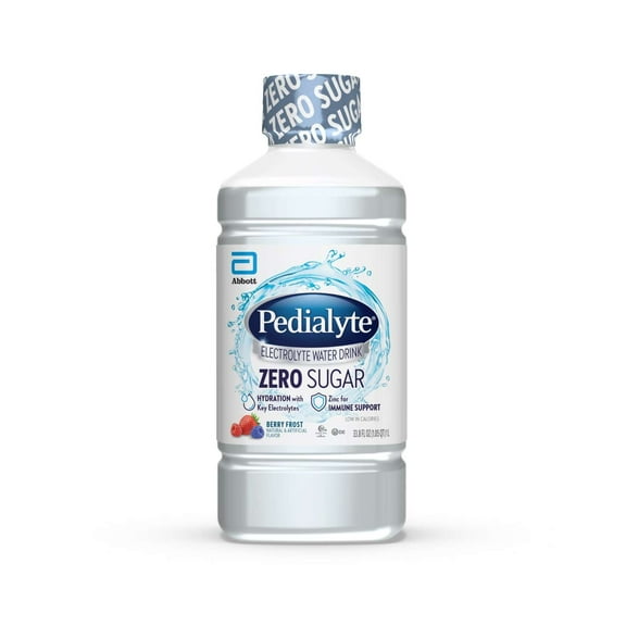 Pedialyte Electrolyte Water With Zero Sugar, Berry Frost, 1 Liter