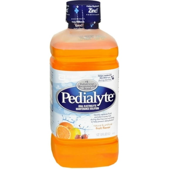 Pedialyte Oral Electrolyte Maintenance Solution Fruit 33.80 oz (Pack of 4)