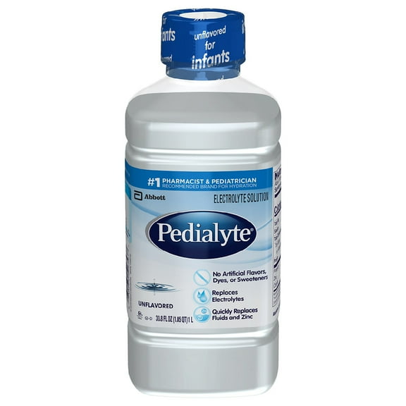 Pedialyte Oral Electrolyte Solution Unflavored Unflavored1.1 qt(pack of 1)