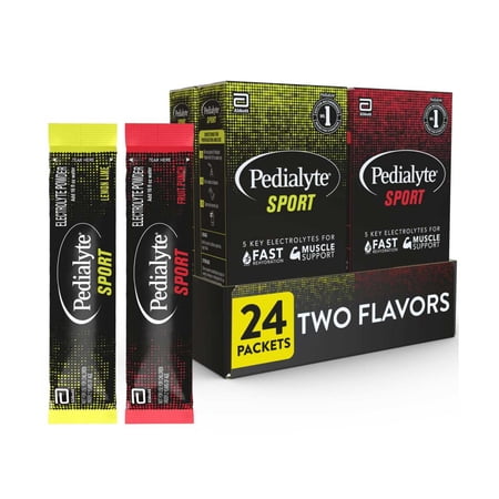 Pedialyte Sport Electrolyte Powder, Variety Pack, 24 Powder Packets