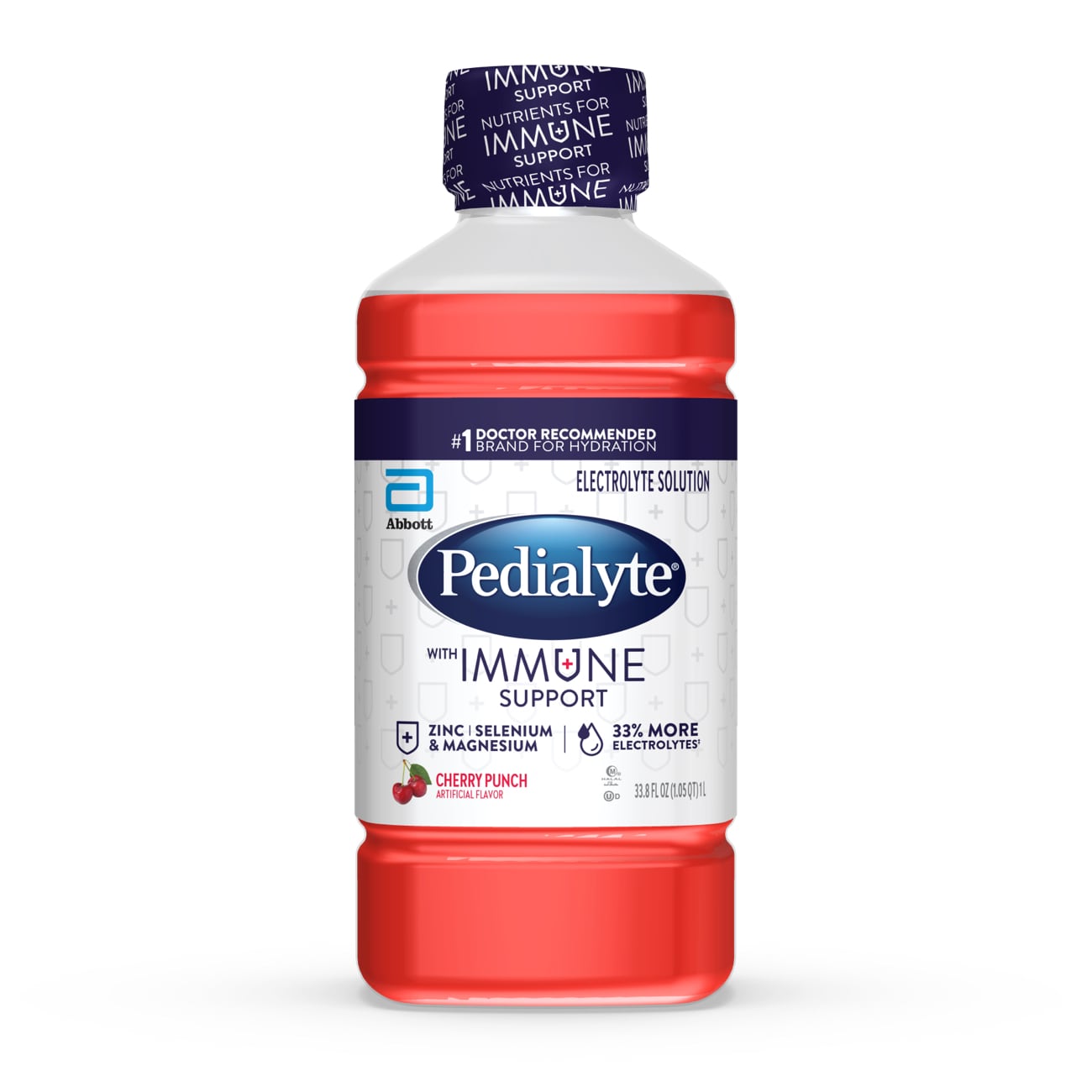Pedialyte Electrolyte Water with Zero Sugar, Hydration with 3 Key