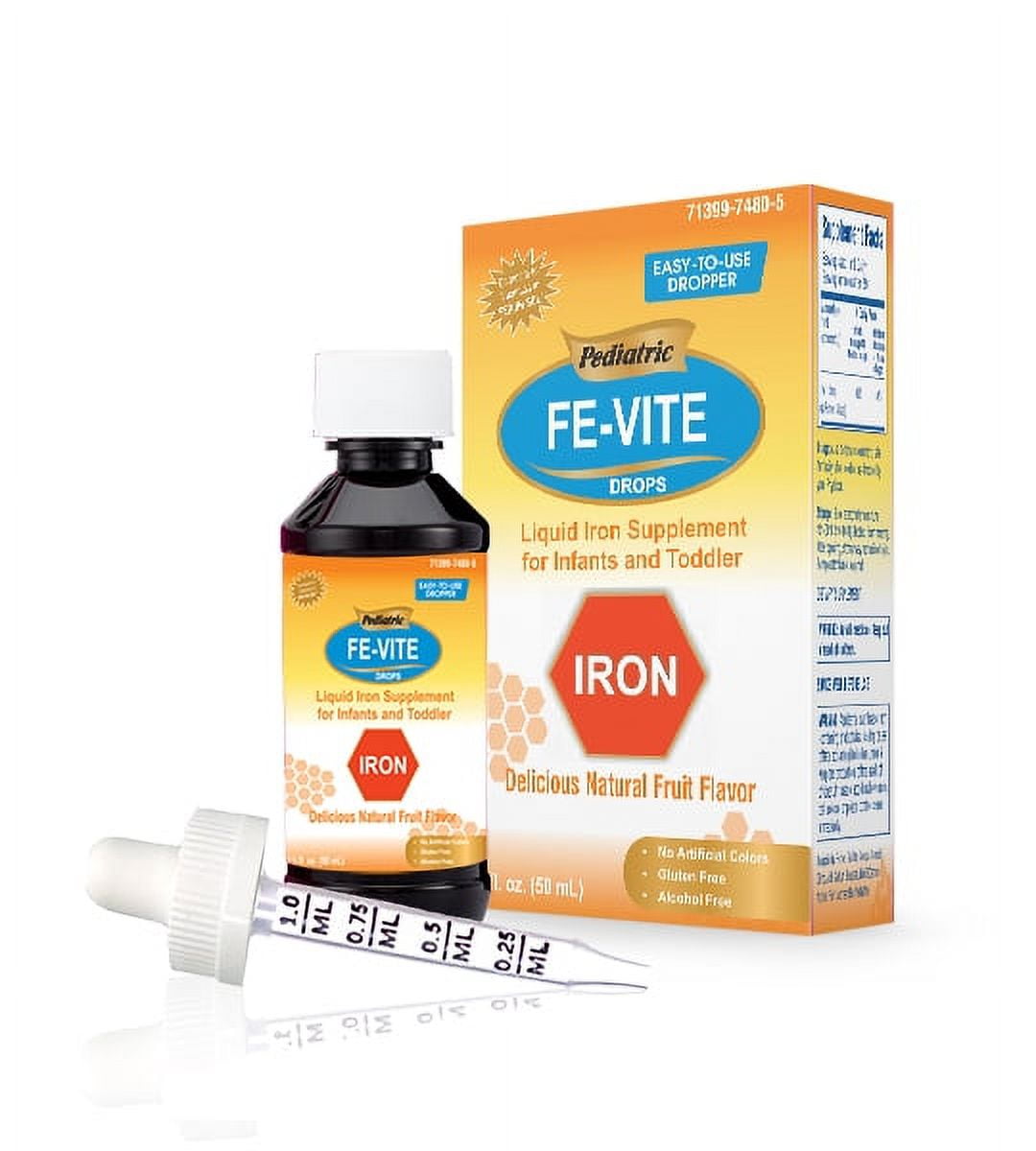 Pediatric FE-Vite Drops | 50ml | Liquid Iron Supplement | Akron Pharma ...