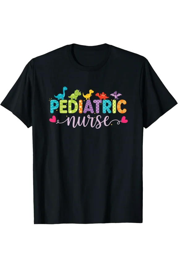 Pediatric Nurse Dino Crew Peds Nurse T-Shirt