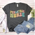 thumbnail image 1 of Pediatric Nurse T-shirt Peds Tee Shirts Shirt Christmas Gift Nursing School Top Rn For Icu Squad Future Appreciation, 1 of 3