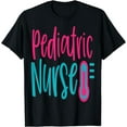 thumbnail image 1 of Pediatric Nurse Work Hospital Nursing T-Shirt Black 3X-Large, 1 of 4