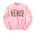 thumbnail image 1 of Pediatric Oncology Nurse Leopard Print Sweatshirt Unisex 3X-Large Pink, 1 of 5