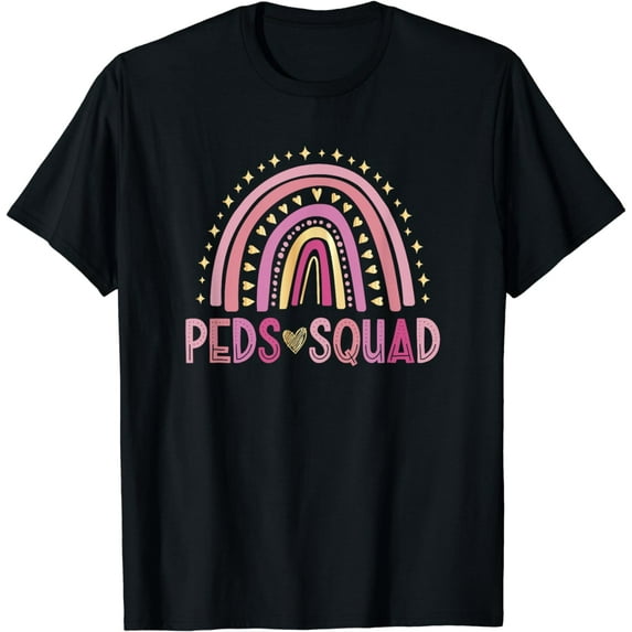 Pediatrician Rainbow Peds Squad Pediatric Nurse PEDS T-Shirt