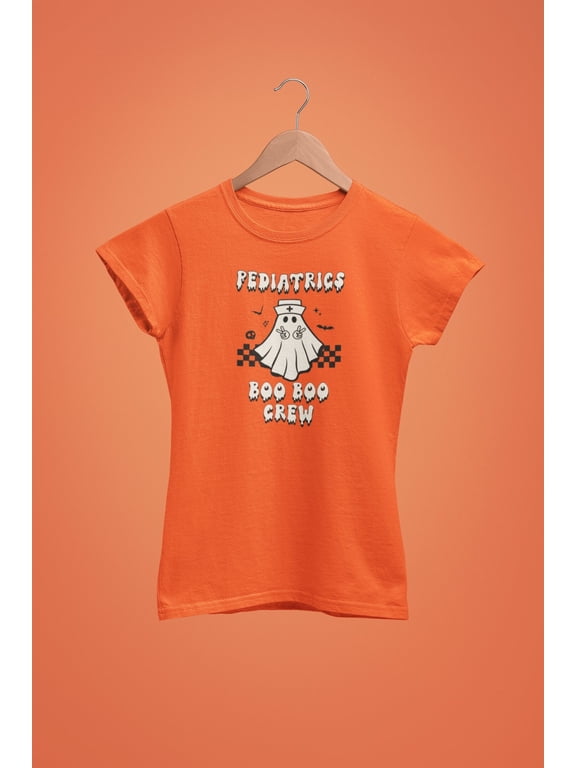 Pediatrics Nurse Halloween Shirt Certified Registered Nurse Aid PEDS Nursing Night Shift Retro Boo Funny Critical Care Gift for RN nicu PICU