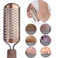 thumbnail image 1 of Pedicure Foot File - Callus Remover Large Foot Rasp, Stainless Steel Foot Scrubber, Adults-Soft Feet, Ergonomic Non-Slip Handle, Wet & Dry Use, Salon-Quality at Home, DIY Foot Makeup Organizers, 1 of 8