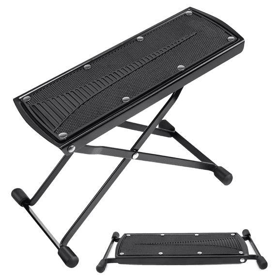 Pedicure Foot Rest with 6 Adjustable Heights - Foldable Non-Slip Foot Stand for At-Home Pedicures - No Bending or Stretching - Pedicure Stool Tool for Home Foot Spa