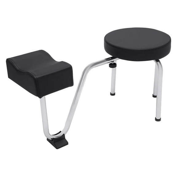 Pedicure Foot Rest, Foot Stool Chair Adjustable Foot Rest Leg Rest Pedicure Foot Rest Stand for Nail Tech Spa Beauty Salon Studio Equipment Supplie (BLACK)