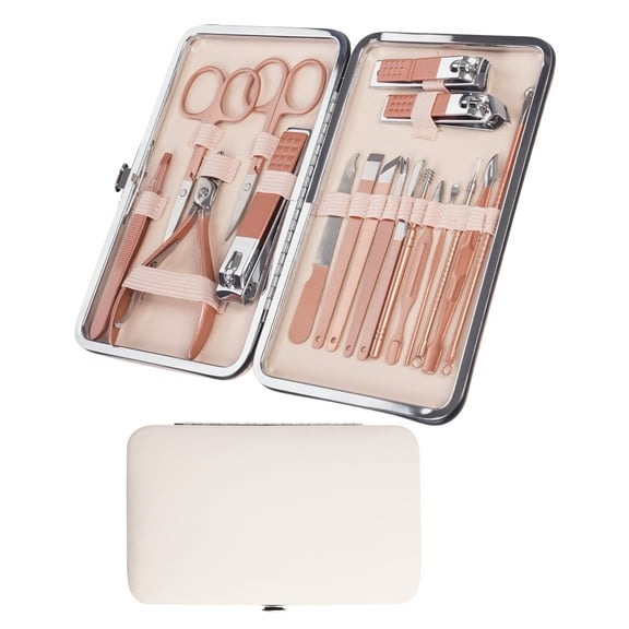 Pedicure Kit,18Pcs Nail Clipper Set,Nail Clipper Kit for Adult,MoHern Finger Nail Clippers Set,Women Manicure Set