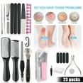 thumbnail image 1 of Pedicure Kit Professional, 23 in 1 Pedicure Tools Foot Care File Set Stainless Steel Dead Skin Callus Remover for Feet, 1 of 9