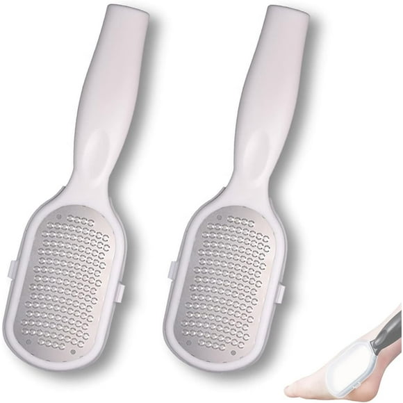 Pedicure Knife Foot Sharpeners, 2023 Professional Foot Scrubber for Hard Skin, Heel Callus Remover, Foot File Callus Remover, Foot Shaver Callus Remover, Foot Razor for Dead Skin (White)