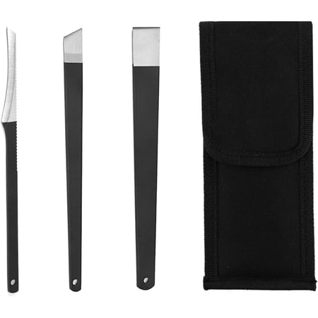 Pedicure Knife Set, 3 PCS Pedicure Knife for Feet Ingrown Toe Nail Correction Nippers Clipper Remover with Storage Bag