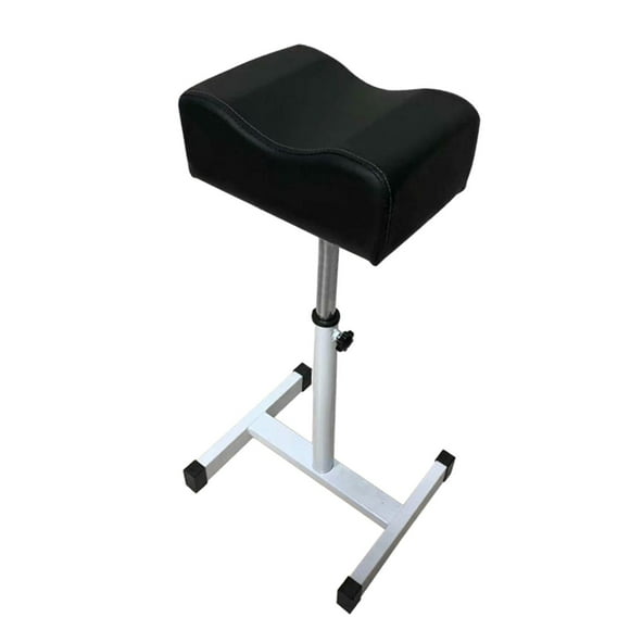 Pedicure Manicure Footrest Adjustable 19.29'' to 27.17'' Sturdy Foot Massage for Pedicure Pedicure Nail Equipment Beauty SPA Black