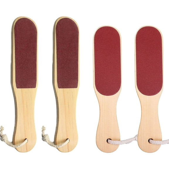 Pedicure Perfection: Wooden Foot File For Wet And Dry Use, Double Sided Pedicure Foot Rasp, Comfortable Handle Dead Skin Remover, Professional Tool For Treating Cracked Heels