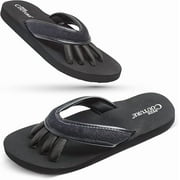 Pedicure Sandals for Women   Pedi Couture Flip Flops with Built-In Toe Separators, No Smudge Nail Drying, Comfortable Spa Slippers for Home & Salon