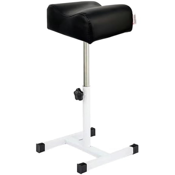 Pedicure Stand Stool Footrest Stand Adjustable Height Technician SPA Beauty Stand Stool with Non-Slip SPA Salon Home Equipment Black
