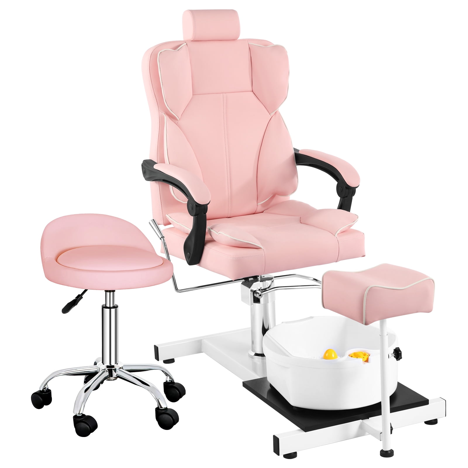 Pedicure Station No Plumbing, Hydraulic Lift Pedicure Chairs with Stool ...