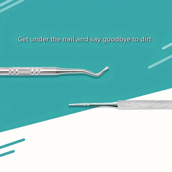 Pedicure Tools for Feet, 3-Pack Stainless Steel Ingrown Toenail Tool Set, Double Ended Nail Cleaner, Professional Pedicure Kit, Precision Nail Tools for Cuticle and Nail Care