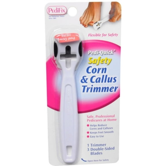 Pedifix Safety Corn & Callus Trimmer Keep Feet Smooth Easy Use, 1ct, 4-Pack
