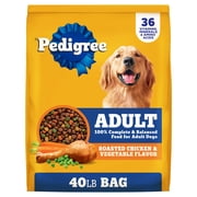 Pedigree Complete Nutrition Adult Roasted Chicken & Vegetable Flavor Dry Dog Food, 40 lb Bag