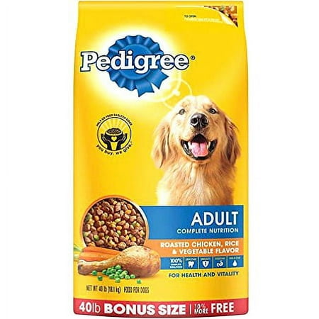 Pedigree Adult Complete Nutrition Roasted Chicken, Rice & Vegetable Flavor
