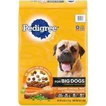 Pedigree Big Dog Adult Complete Nutrition Dry Dog Food Roasted Chicken, Rice & Vegetable, 16 lb
