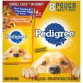 thumbnail image 1 of Pedigree Choice Cuts In Gravy Adult Soft Wet Dog Food 8-Count Variety Pack, 3.5 Oz Pouches, 1 of 9