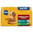 thumbnail image 1 of Pedigree Choice Cuts In Gravy Adult Wet Dog Food Chicken & Rice Multipack, 13.2 oz Cans 24 Pack, 1 of 11