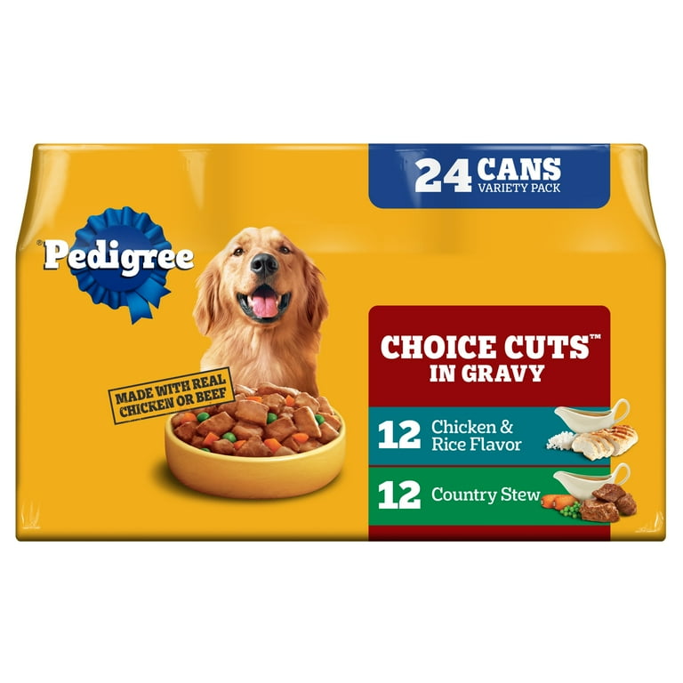 Free Shipping! Pedigree Wet Dog Food Choice Cuts In Gravy Chicken