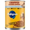 thumbnail image 1 of Pedigree Chopped Ground Dinner Chicken Liver & Beef Adult Soft Wet Dog Food 13.2 Oz. Cans 12 Pack, 1 of 9