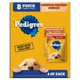 thumbnail image 1 of Pedigree Chopped Ground Dinner Bacon & Filet Mignon Variety Pack Wet Dog Food, (8) 3.5 oz Pouches, 1 of 11