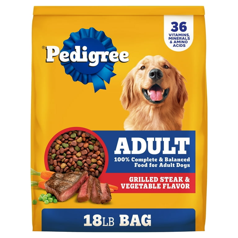 Pedigree Dry Dog Food, Complete Nutrition Grilled Steak