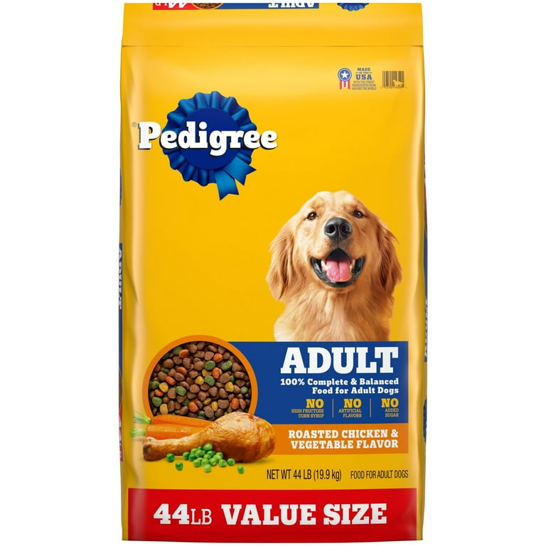 PEDIGREE® Dry Dog Food Adult Roasted Chicken, Rice & Vegetable Flavor 44 lb PEDIGREE® Dry Dog Food Adult Roasted Chicken, Rice & Vegetable Flavor 44 lb