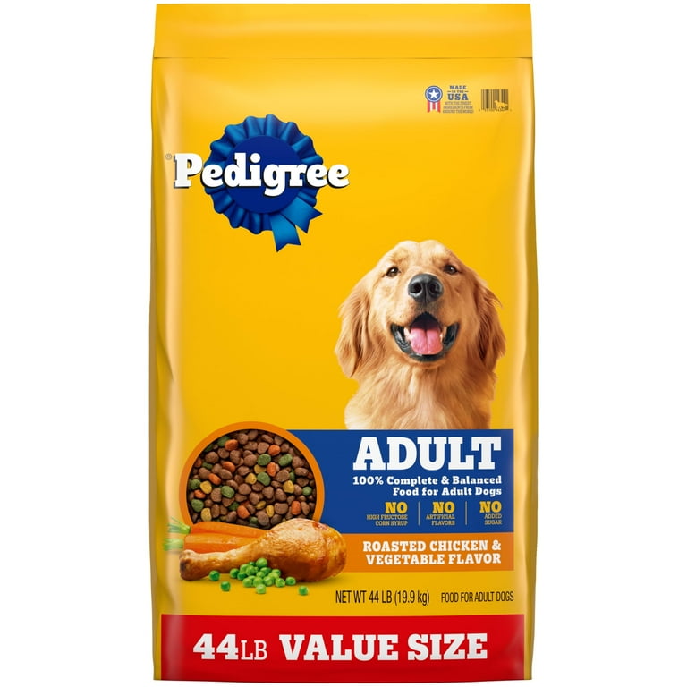 PEDIGREE® Dry Dog Food Adult Roasted Chicken, Rice & Vegetable Flavor 44 lb