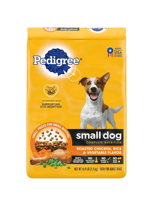 Pedigree Complete Nutrition Roasted Chicken, Rice, and Vegetable Dry Dog Food, 14 lb Bag