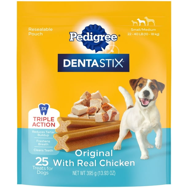 Pedigree Dentastix Small Medium Dog Dental Treats Original Flavor 14.1 Oz Pack 25 Treats Walmart Business Supplies