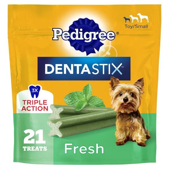Pedigree Dentastix Dental Care Treats Toy & Small Breed Fresh Flavor, 5.08 Oz. Pack