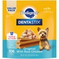 thumbnail image 1 of Pedigree Dentastix Original Flavor, Toy & Small Breed Dog Treats, 1.63 Lb. Bag, 1 of 11