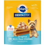 Pedigree Dentastix Original Flavor, Toy & Small Breed Dog Treats, 14 Oz. Bag