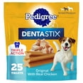 thumbnail image 1 of Pedigree Dentastix Original With Real Chicken Small & Medium Breed Dog Treats, 13.93 Oz Bag, 1 of 8