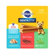 Pedigree Dentastix Dental Chews for Dogs, Small and Toy Breed, 2.36 lb. Variety Pack