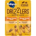 thumbnail image 1 of Pedigree Drizzlers Savory Sauce Natural Chicken Flavor, 60g Twin Pouch (22 Count, 48 Servings Total), 1 of 10